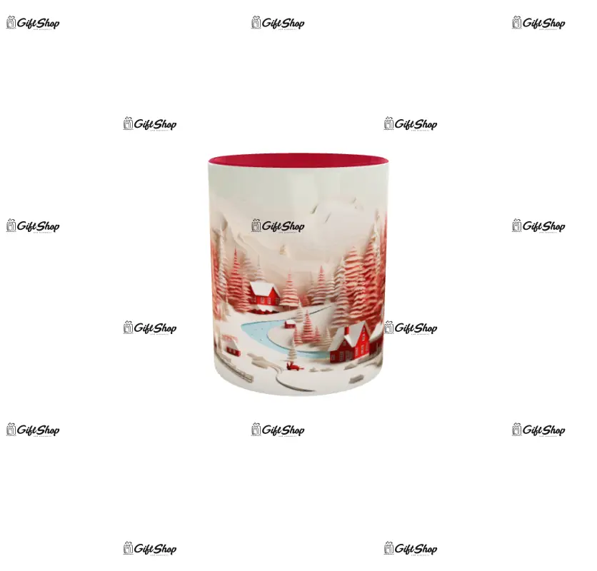 Iarna decor, cana din ceramica, 330ml, model cgs1794